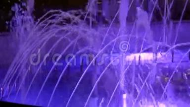 高清近景敖德萨喷泉`电流背光